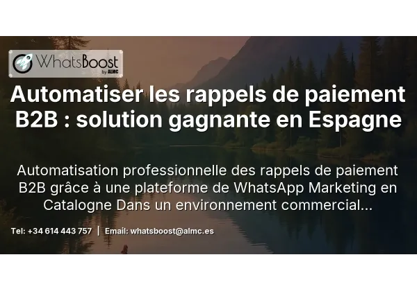 Automatiser les rappels de paiement B2B : solution gagnante en Espagne