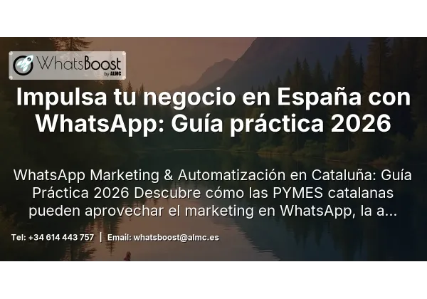 Impulsa tu negocio en España con WhatsApp: Guía práctica 2026