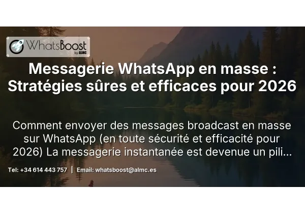 Messagerie WhatsApp en masse : Stratégies sûres et efficaces pour 2026