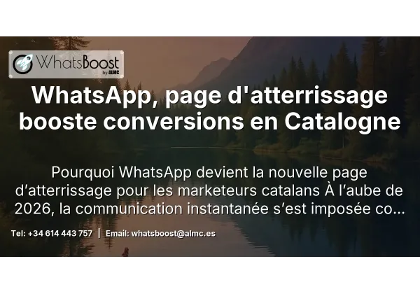 WhatsApp, page d'atterrissage booste conversions en Catalogne
