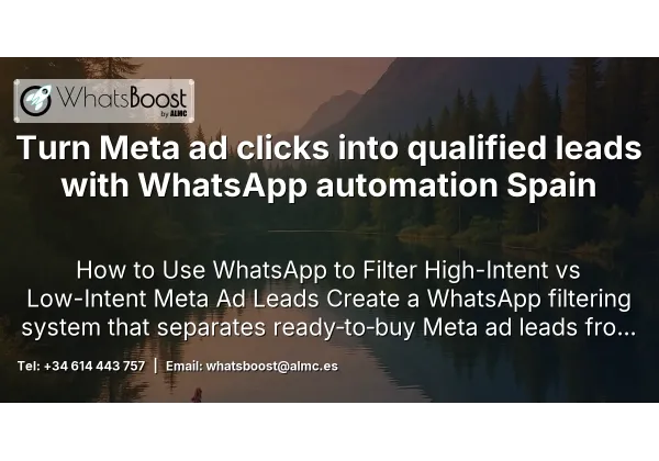 Turn Meta ad clicks into qualified leads with WhatsApp automation Spain