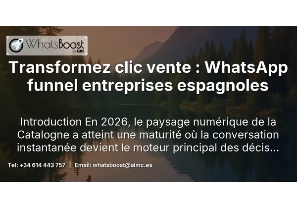Transformez clic vente : WhatsApp funnel entreprises espagnoles