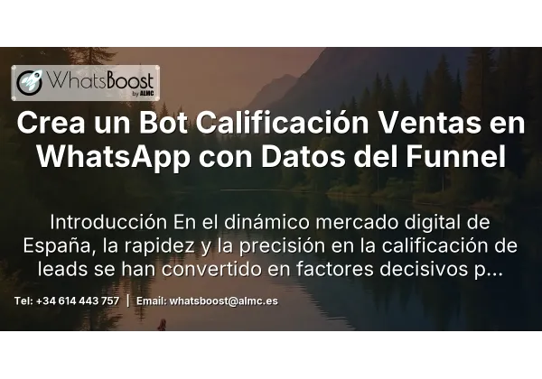 Crea un Bot Calificación Ventas en WhatsApp con Datos del Funnel