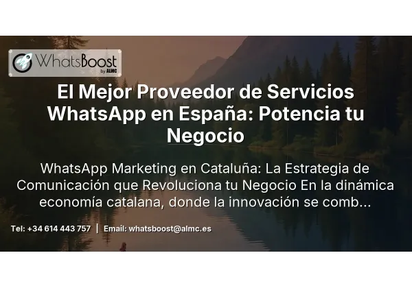 El Mejor Proveedor de Servicios WhatsApp en España: Potencia tu Negocio