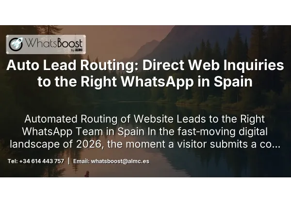 Auto Lead Routing: Direct Web Inquiries to the Right WhatsApp in Spain