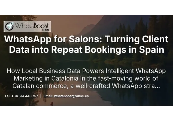 WhatsApp for Salons: Turning Client Data into Repeat Bookings in Spain