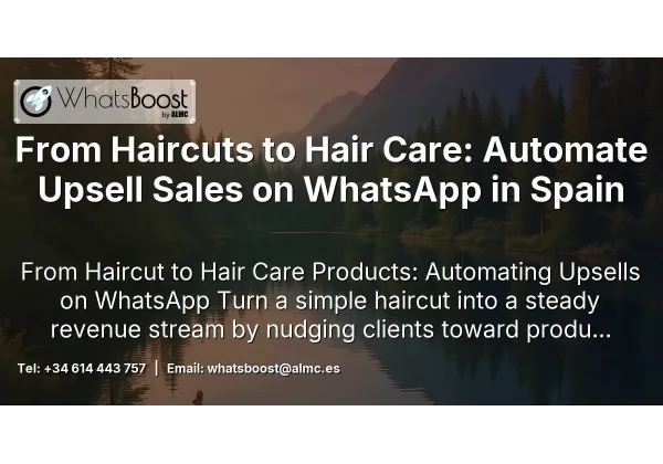 From Haircuts to Hair Care: Automate Upsell Sales on WhatsApp in Spain