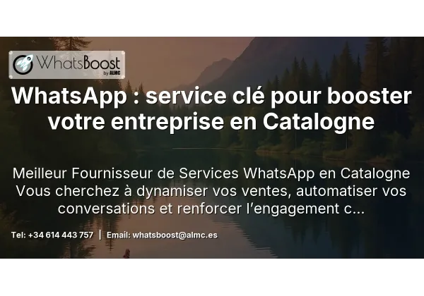 WhatsApp : service clé pour booster votre entreprise en Catalogne