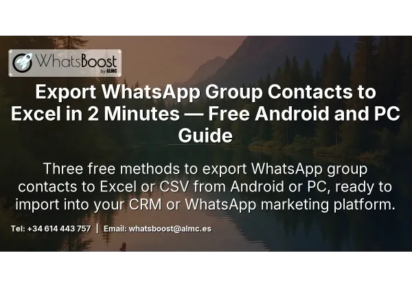 Export WhatsApp Group Contacts to Excel in 2 Minutes — Free Android and PC Guide