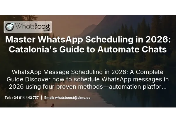 Master WhatsApp Scheduling in 2026: Catalonia's Guide to Automate Chats
