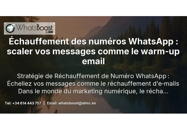 Échauffement des numéros WhatsApp : scaler vos messages comme le warm‑up email