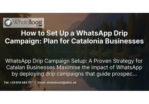How to Set Up a WhatsApp Drip Campaign: Plan for Catalonia Businesses