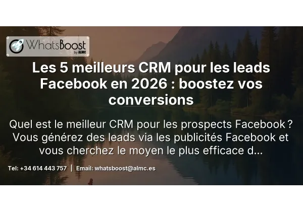 Les 5 meilleurs CRM pour les leads Facebook en 2026 : boostez vos conversions