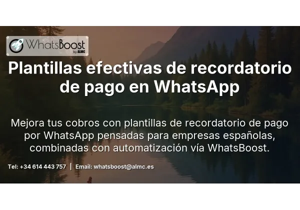 Plantillas de recordatorio de pago por WhatsApp: guía 2026