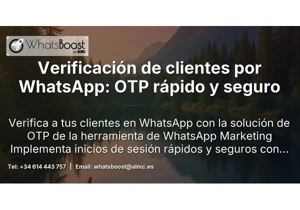 Verificación de clientes por WhatsApp: OTP rápido y seguro