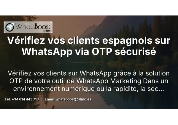 Vérifiez vos clients espagnols sur WhatsApp via OTP sécurisé
