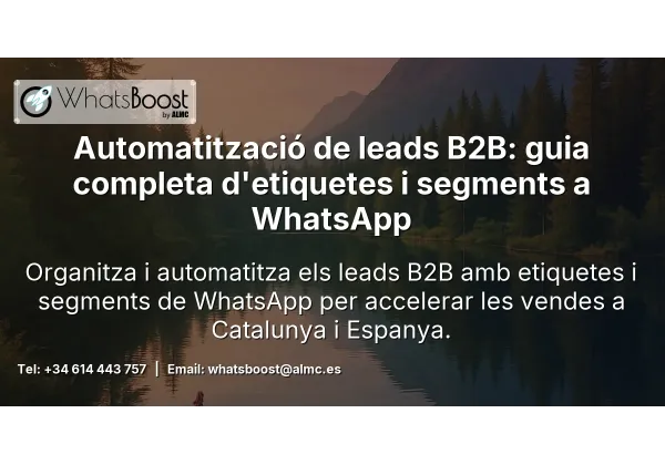 Automatització de leads B2B: guia completa d'etiquetes i segments a WhatsApp
