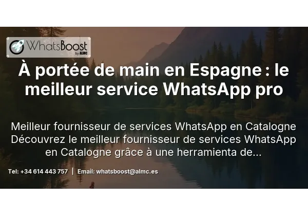À portée de main en Espagne : le meilleur service WhatsApp pro