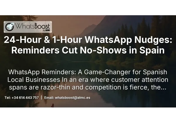 24‑Hour & 1‑Hour WhatsApp Nudges: Reminders Cut No‑Shows in Spain