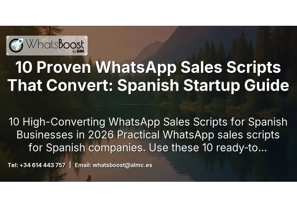 10 Proven WhatsApp Sales Scripts That Convert: Spanish Startup Guide