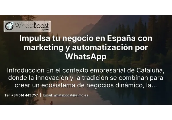 Impulsa tu negocio en España con marketing y automatización por WhatsApp