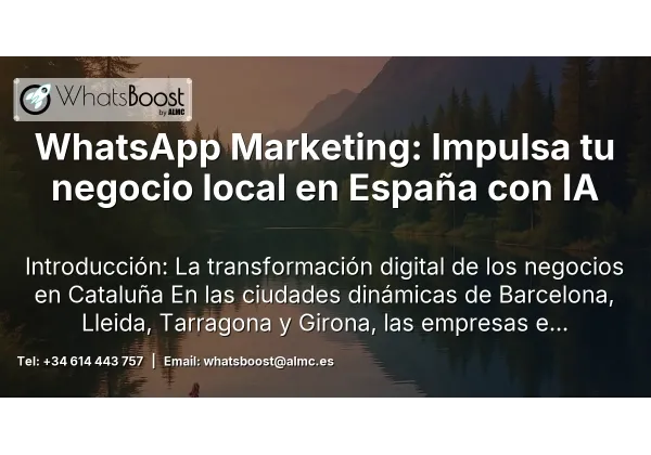 WhatsApp Marketing: Impulsa tu negocio local en España con IA