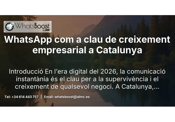 WhatsApp com a clau de creixement empresarial a Catalunya