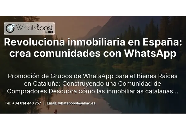 Revoluciona inmobiliaria en España: crea comunidades con WhatsApp