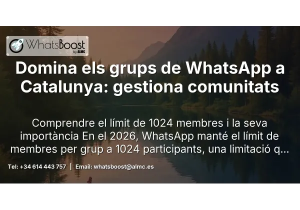 Domina els grups de WhatsApp a Catalunya: gestiona comunitats
