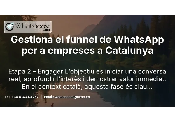 Gestiona el funnel de WhatsApp per a empreses a Catalunya