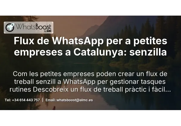 Flux de WhatsApp per a petites empreses a Catalunya: senzilla