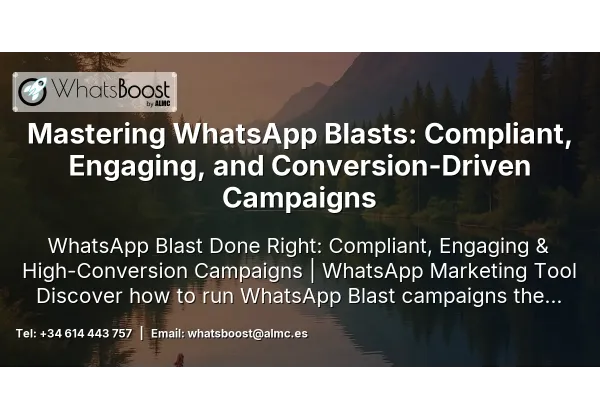 Mastering WhatsApp Blasts: Compliant, Engaging, and Conversion-Driven Campaigns