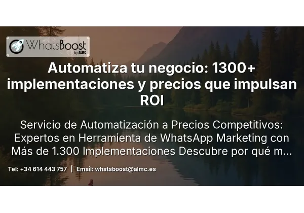 Automatiza tu negocio: 1300+ implementaciones y precios que impulsan ROI