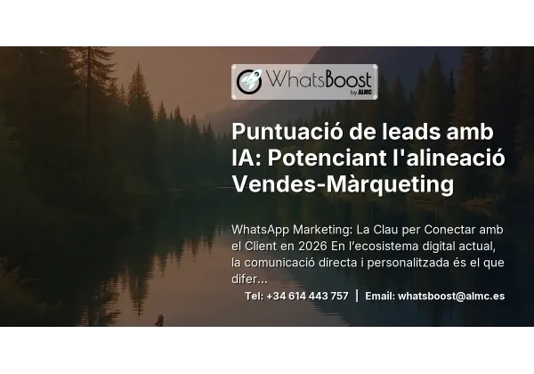 Puntuació de leads amb IA: Potenciant l'alineació Vendes‑Màrqueting