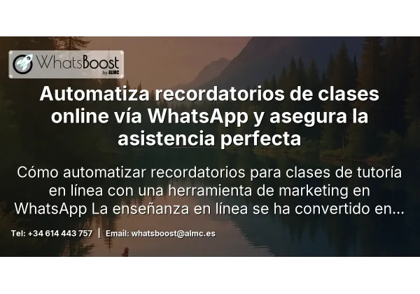 Automatiza recordatorios de clases online vía WhatsApp y asegura la asistencia perfecta