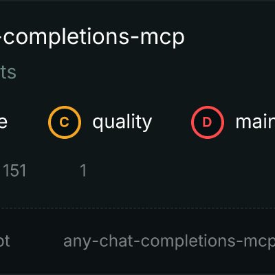 MCP Server any-chat-completions-mcp - Communication
