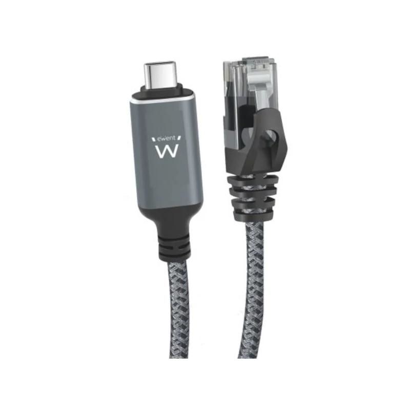 Ewent EC2004 USB-C to RJ45 Gigabit Ethernet Cable CAT6 5 m