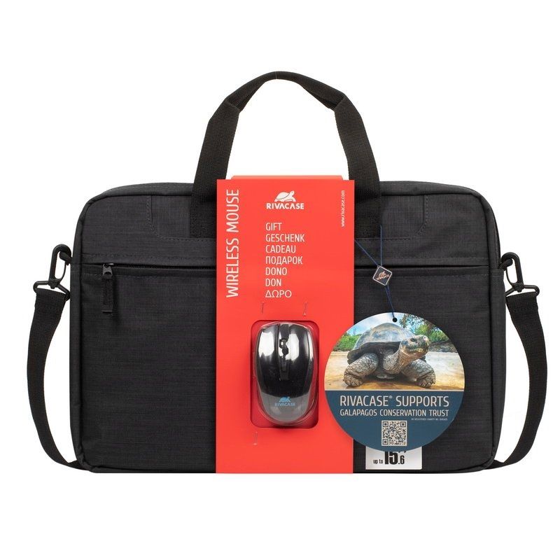 Mallette Rivacase 8038 15,6" + souris sans fil