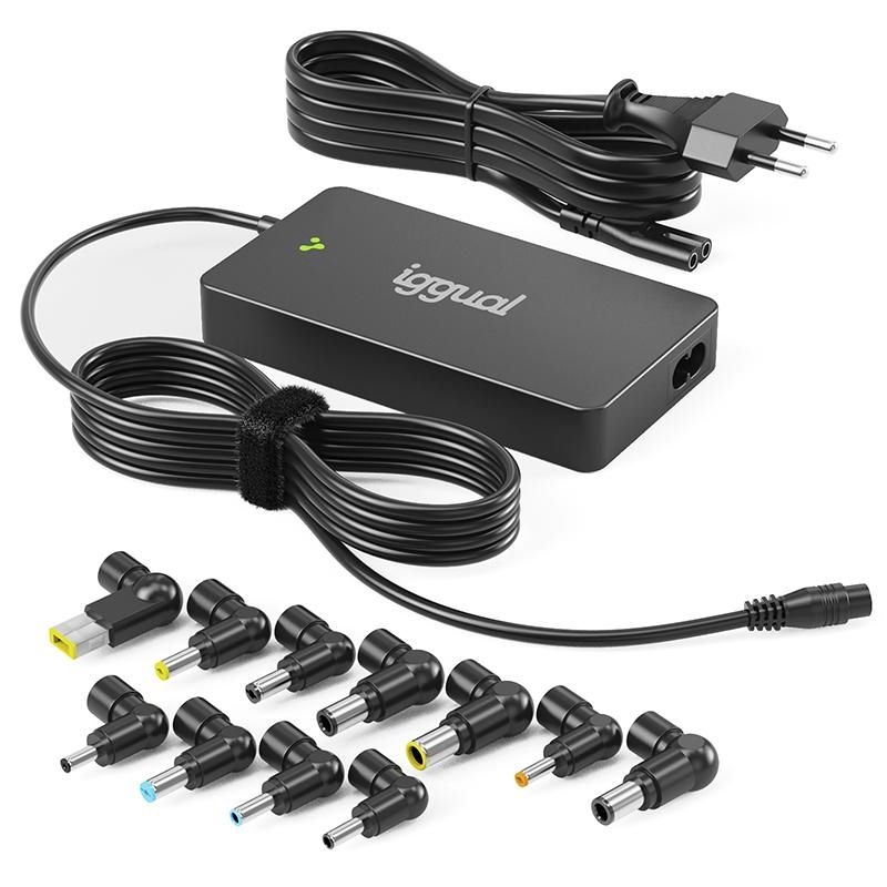 iggual CUA-S-11T-90W Universal Laptop Charger 90W Black