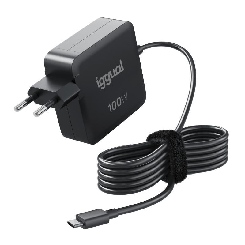 USB-C PD 100W Charger iggual IGG319918 black