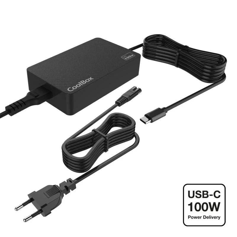 Cargador o adaptador de corriente CoolBox Portátil GAN USB-C 100W
