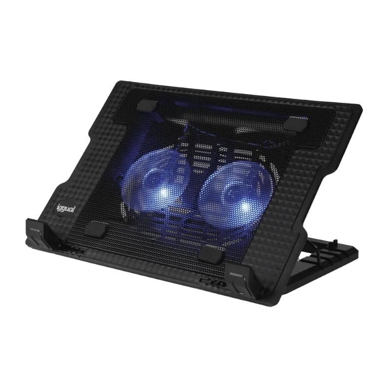 Base refroidissante iggual RP2V17A pour portables jusqu'à 17"