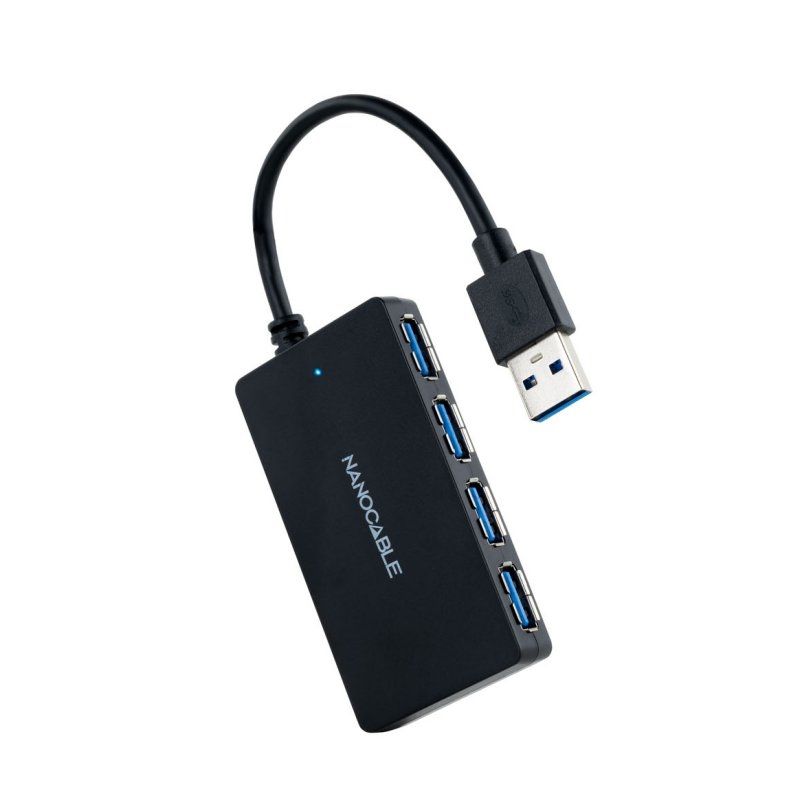 USB hub NANOCABLE 3.0 con 4 Puertos de USB 3.0