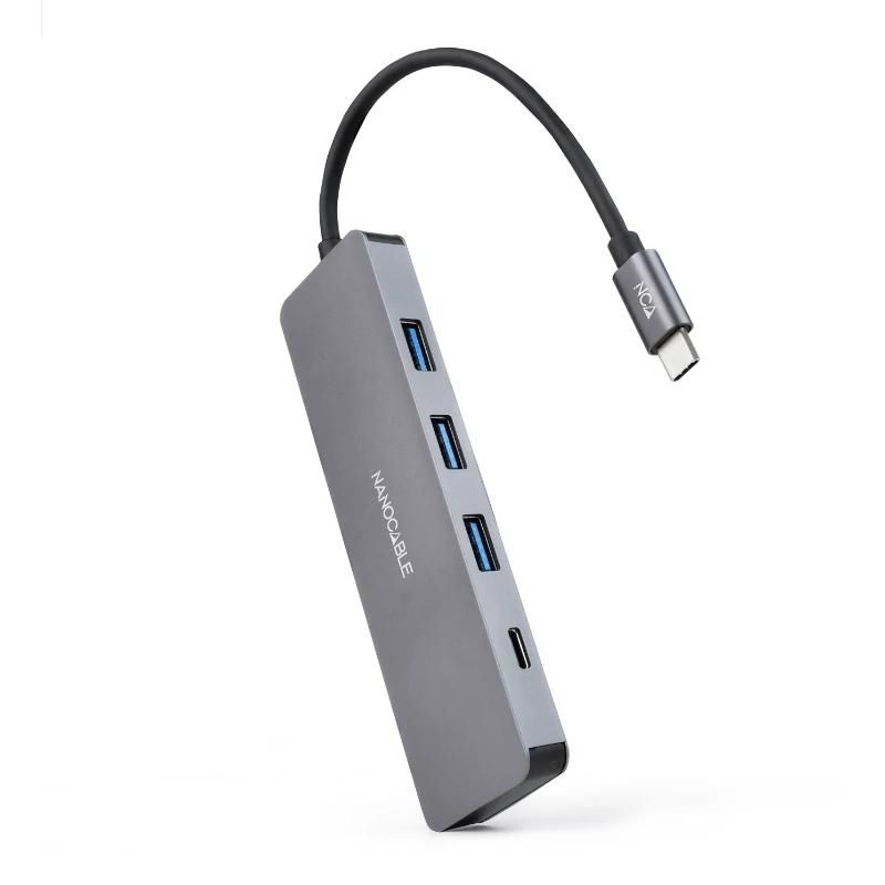Hub USB NANOCABLE HUB USB-C a 3xUSB 3.0/H+1xUSB-C/H