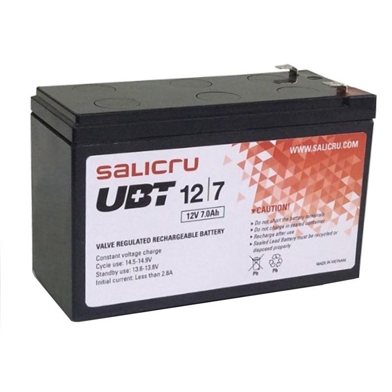 Salicru UBT Battery 7Ah/12V VRLA Black