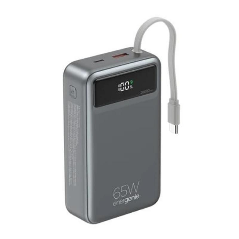 Gembird PB20-PD65-LCD-01 Power Bank 20000 mAh 65 W