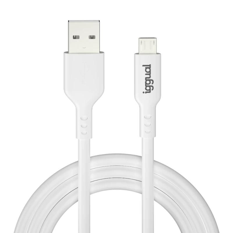 iggual USB-A to micro-USB cable IGG316931 1 m white