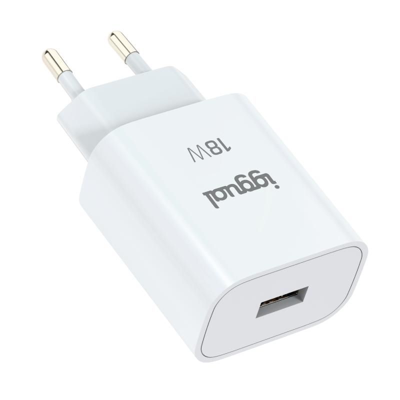iggual IGG317174 wall charger 1xUSB-A QC3.0 18W white