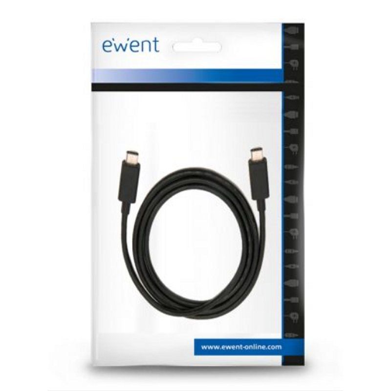 Cable USB-C a USB-C Ewent EC1045 60W 10Gbps 4K 1m