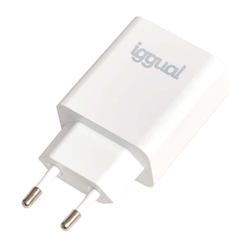 iggual IGG318164 USB PD Type-C 20W wall charger, white